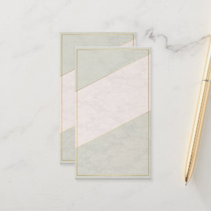 Ivory Marble Gold – Blank Appointment Card