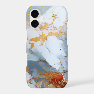 Ivory Marble with Gold & Rust Veins