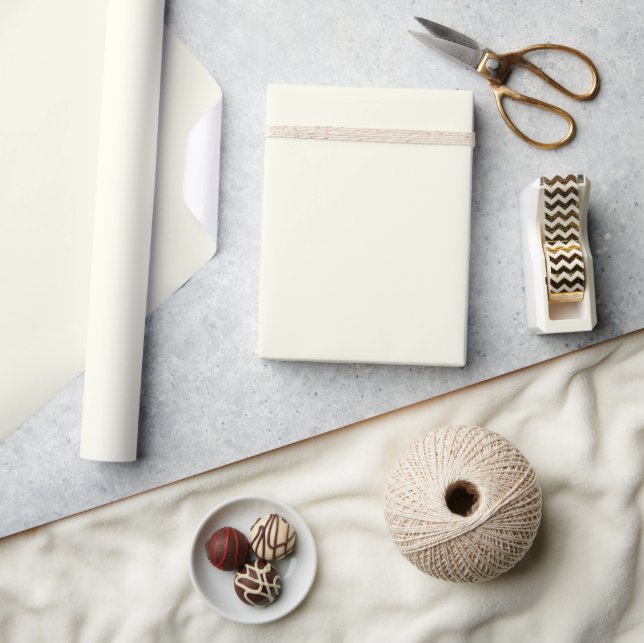 Ivory Matte Wrapping Paper (Crafts)