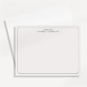 Ivory Modern Frame Note Card