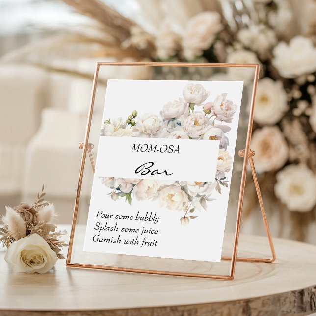 Ivory Peony Neutral Mom-osa Bar Sign (Creator Uploaded)