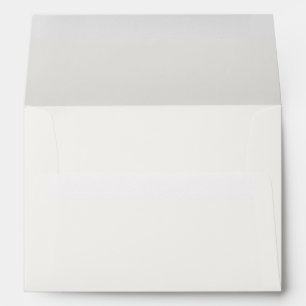 Ivory   Plain Duo Colour Wedding Envelope