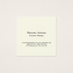 Ivory Professional Modern Business Profile Card