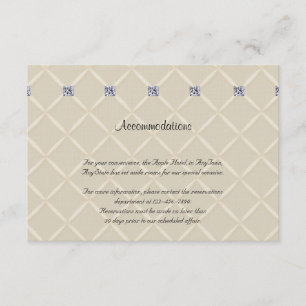 Ivory Quilted Bling Diamonds Posh Wedding Insert