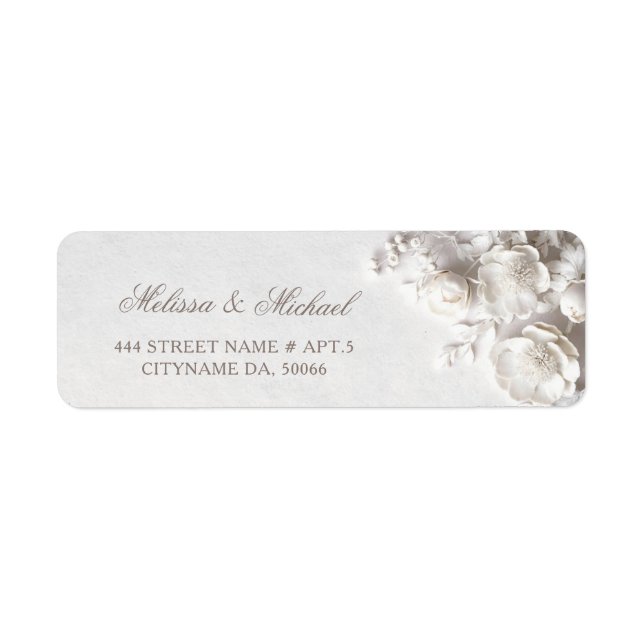 Ivory Roses 3D Flowers |  Wedding (Front)