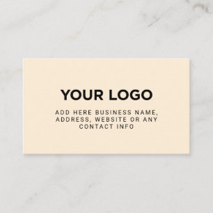 Ivory   Simple Company Logo Business Card