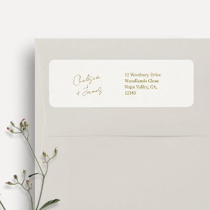Ivory   Simple Script Welcome Wedding Address