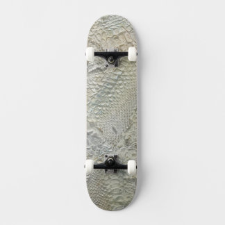 Ivory Snake Skin Skateboard Outdoors Deck and Whee
