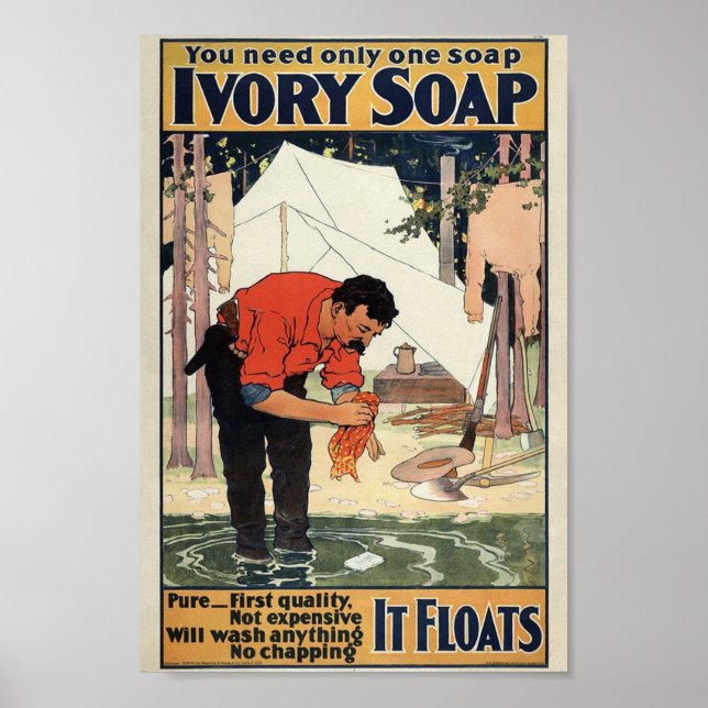 Ivory Soap Vintage Poster (Front)