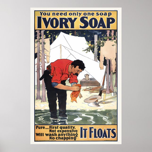 Ivory Soap Vintage Poster Prints (Front)