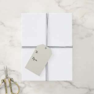 Ivory Solid Colour Customise It Gift Tags