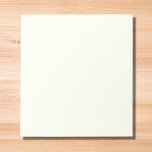 Ivory Solid Colour Notepad<br><div class="desc">Ivory Solid Colour. This soft,  off-white hue radiates elegance and sophistication,  making it perfect for any occasion that calls for a touch of refined beauty. Its subtle warmth and creamy undertones create a versatile shade suitable for all occasions.</div>