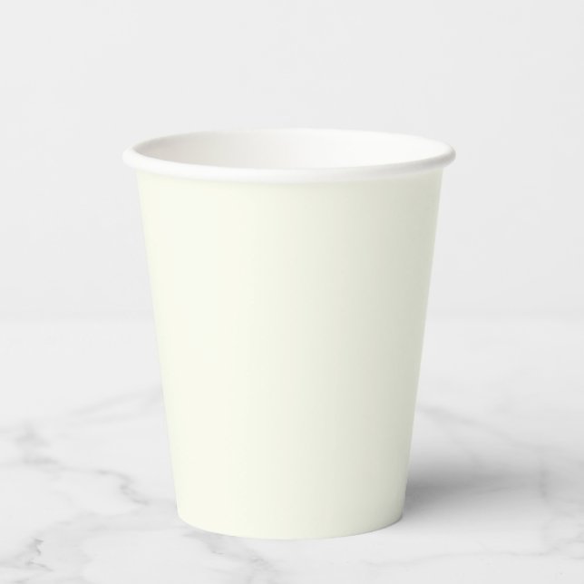 Ivory Solid Colour Paper Cups (Front)