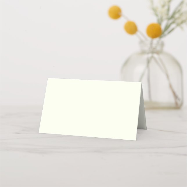 Ivory Solid Colour Place Card (Front)