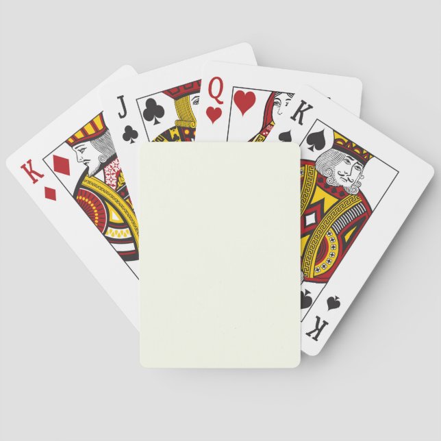 Ivory Solid Colour Playing Cards (Back)