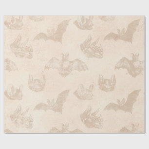 Ivory Vampyre Bats Wrapping Paper