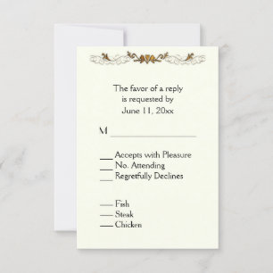 Ivory Vine RSVP with Menu