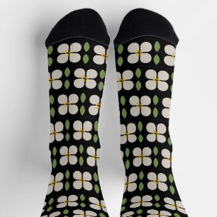 IVORY VINES - Sustainable Funny Floral Socks