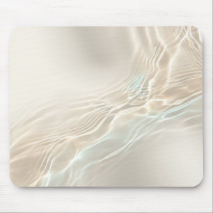 Ivory Water Reflection Abstract Mouse Pad