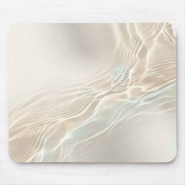 Ivory Water Reflection Abstract Mouse Pad (Front)