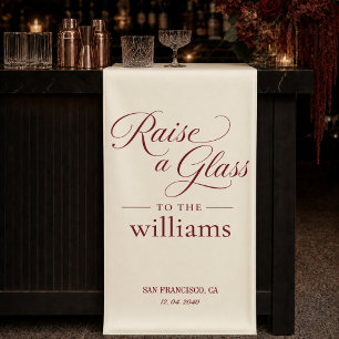 Ivory Wedding Bar Sign