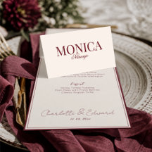 Ivory Wedding Place Card