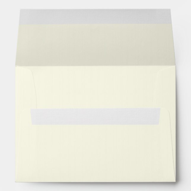 Ivory White A7, Fine Linen Paper Envelopes (Back (Bottom))