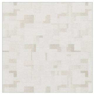 Ivory & White Abstract Fabric