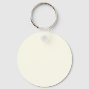 Ivory White FFFFF0 - Option to Add Name Key Ring