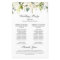 Ivory White Roses Floral Wedding Ceremony Program