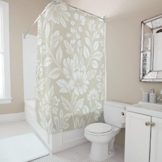 Ivory Willow Shower Curtain