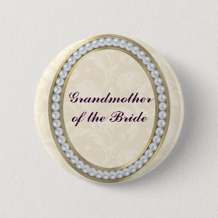 Ivory with Pearls Grandmother of the Bride Button