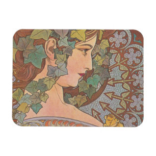 Ivy — Alphonse Mucha Magnet