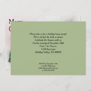Ivy and Holly Holiday Party Invitation