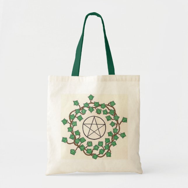 Ivy And Pentacle Tote Bag (Front)