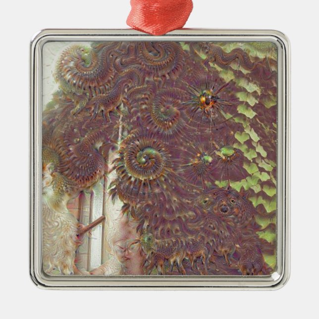 Ivy Dreams Metal Tree Decoration (Front)