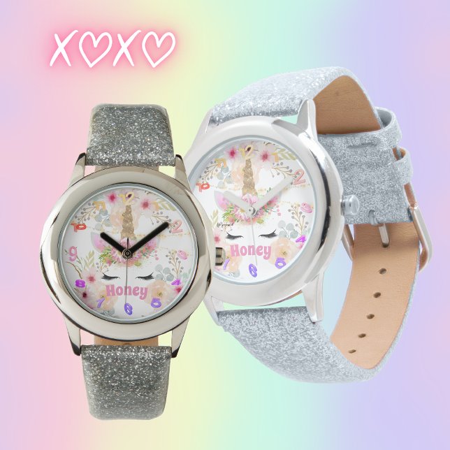 IVY - Girls Named Unicorn Dreams Personalized Watch (Creator Uploaded)