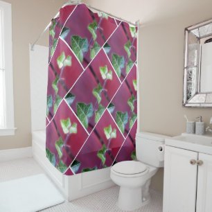 Ivy leaves shower curtain