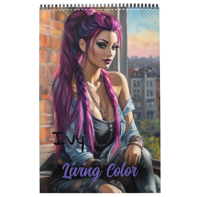 Ivy Living Colour Pinup Collectable Art Calendar (Cover)