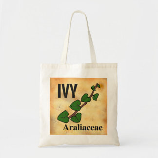 Ivy on aged paper line art design Tote Bag