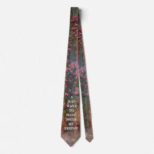 Ivy on the tree  with Motto      -   Neck Tie