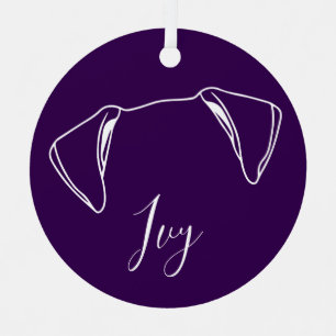 Ivy Ornament (Paw Prints)