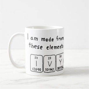 Ivy periodic table name mug