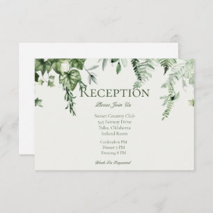 Ivy & Sage Wedding Reception Enclosure Card