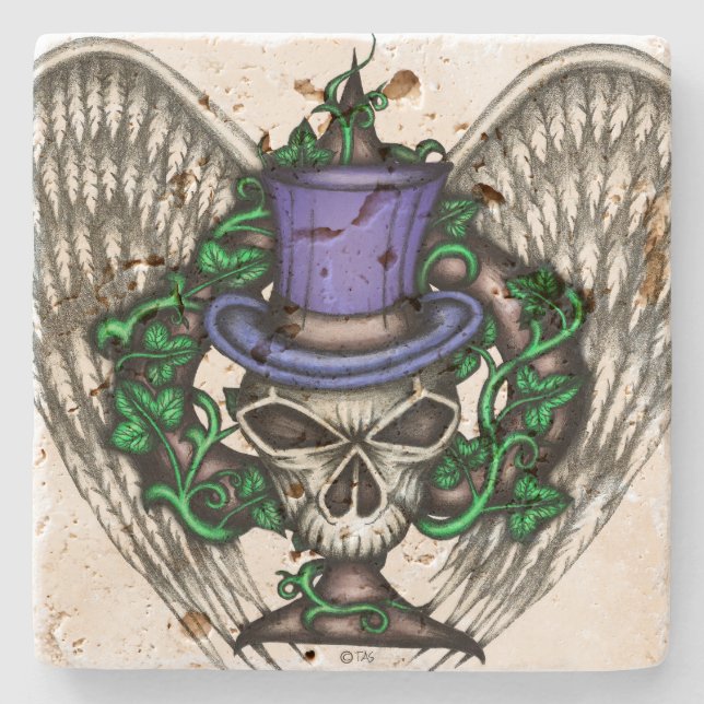 Ivy Spade Skull Coaster (Front)