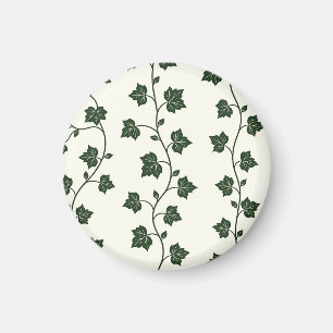 Ivy Vine Seamless Pattern Classic Green Magnet