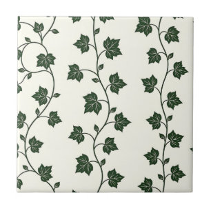 Ivy Vine Seamless Pattern Classic Green Tile