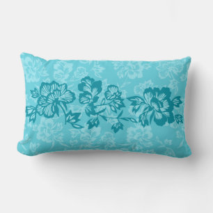 Iwalani Vintage Hawaiian Floral Band Reversible Lumbar Cushion