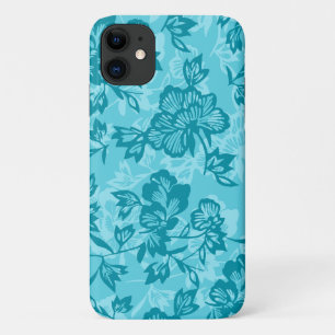 Iwalani Vintage Hawaiian Teal Floral Case-Mate iPhone Case