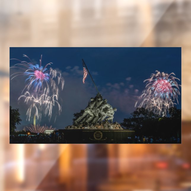 Iwo Jima Memorial During Fireworks on 4th July (Sheet 2)